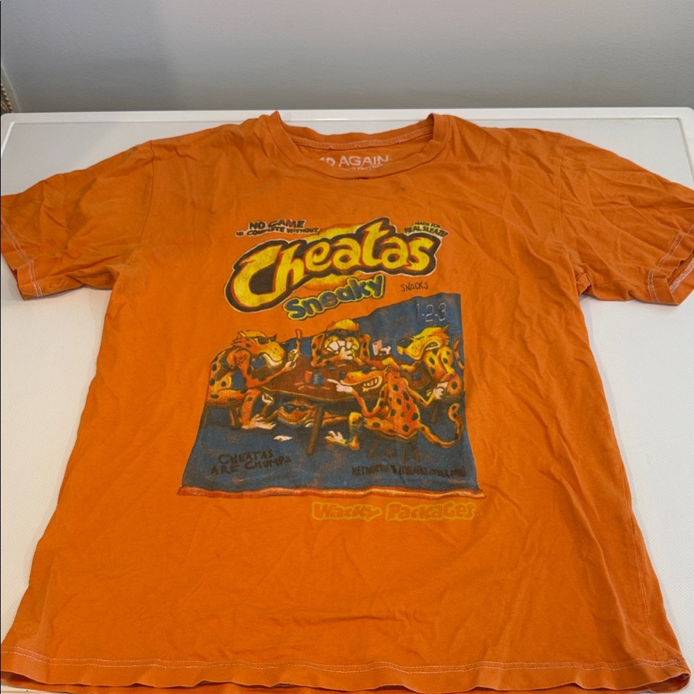 Vintage (2010) 10 Again Orange Cheetos Graphic T-Shirt